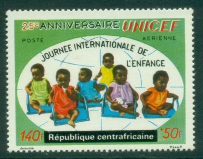 Central-African-Republic-1971-Airmail-The-25th-Anniversary-of-UNICEF-MUH