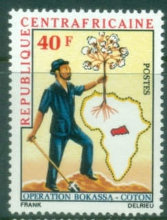 Central-African-Republic-1972-Operation-Bokassa-Cotton-Development-MUH