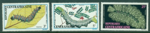 Central-African-Republic-1973-Insects-Caterpillars-MUH