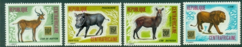 Central-African-Republic-1975-Wild-Animals-MUH