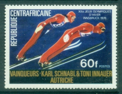 Central-African-Republic-1976-Medal-Winners-Winter-Olympic-Games-Innsbruck-Austria-60fr-MUH