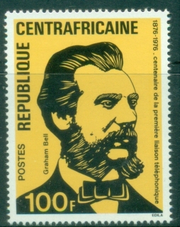 Central-African-Republic-1976-The-100th-Anniversary-of-the-Telephone-MUH