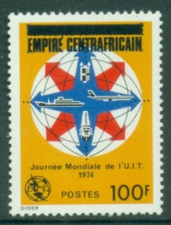 Central-African-Republic-1977-Definitive-Issue-Overprinted-EMPIRE-CENTRAFRICAIN-100fr-ITU-MUH_1