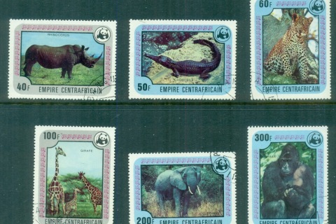 Central-African-Republic-1978-WWF-Endangered-Animals-CTO