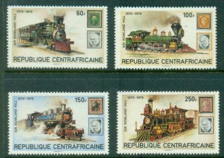 Central-African-Republic-1979-Rowland-Hill-Trains-MUH