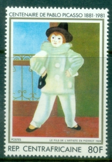 Central-African-Republic-1981-The-200th-Anniversary-of-the-Birth-of-Pablo-Picasso-1881-1973-80fr-MUH