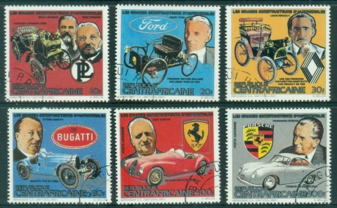 Central-African-Republic-1983-Car-Manufacturers-CTO