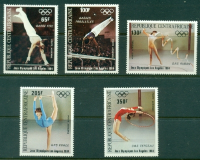 Central-African-Republic-1984-Airmail-Olympic-Games-Los-Angeles-Gymnastics-MUH