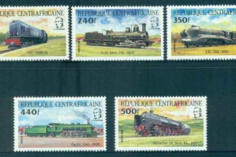 Central-African-Republic-1984-Trains-MUH-lot51907