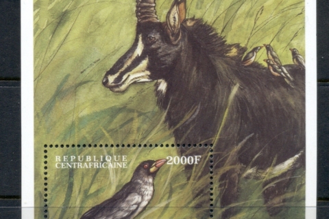 Central-African-Republic-2000-Birds-2000f-MS-MUH