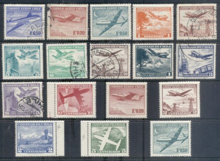 Chile-1960s-on-Airmail-Assorted-Oddments-FU-MH