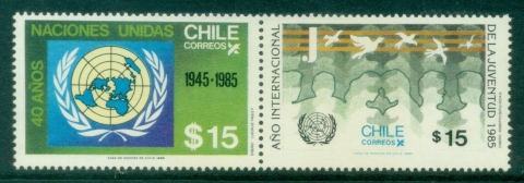 Chile-1985-International-Youth-Year-and-40th-Anniversary-of-the-United-Nations-MUH