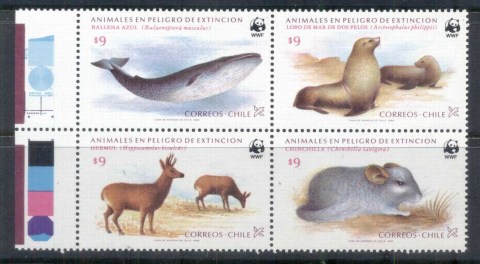 Chile-1985-WWF-Endangered-Species-Blk4-MUH