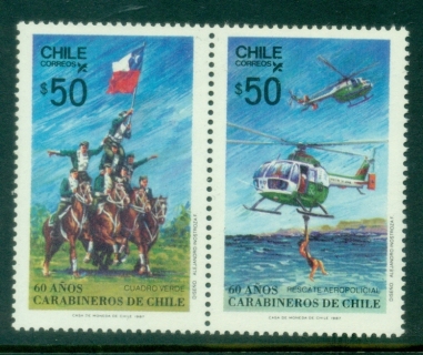 Chile-1987-The-60th-Anniversary-of-Carabineers-MLH