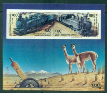 Chile-1988-Railway-Anniversaries-MS-MUH