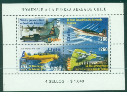 Chile-2001-Chilean-Air-Force-Anniversaries-MS-MUH