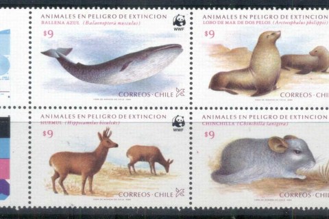 Chile-1985-WWF-Endangered-Species-Blk4-MUH