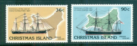 Christmas-Is-1987-Visiting-Sailing-Ships-MUH-lot72171