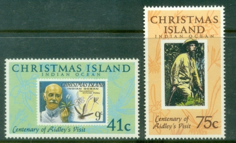 Christmas-Is-1990-Centenary-of-visit-of-botanist-Henry-Ridley-MUH