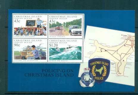 Christmas-Is-1991-Island-Police-Force-MS-MUH-lot72192