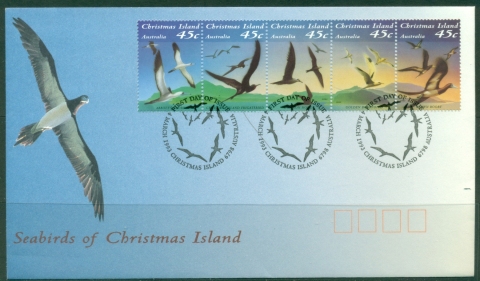 Christmas-Is-1993-Seabirds-of-Christmas-Is-FDC