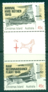 Christmas-Is-1995-End-of-WWII-50th-Anniversary-gutter-pair-MUH
