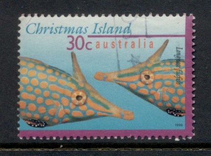 Christmas-Is-1996-97-Marine-Life-Fish-30c-FU