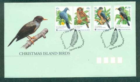 Christmas-Is-2002-Birds-WWF-FDC-lot48985