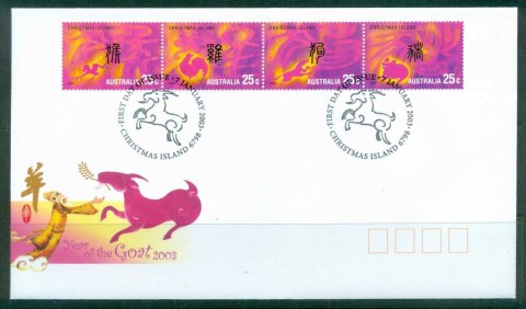 Christmas-Is-2003-Year-of-the-Horse-sheetlet-25c-FDC