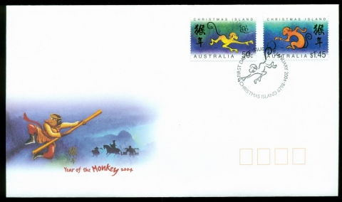 Christmas-Is-2004-Year-of-the-Monkey-FDC-Lot20295