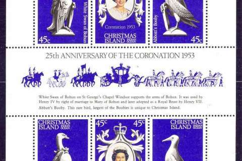 Christmas-Is-1978 QEII Coronation 25th Anniversary Sheetlet