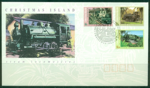 Christmas-Is-1994-Steam-Locomotives-Trains-FDC