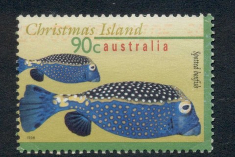 Christmas-Is-1996-97-Marine-Life-Fish-90c-FU