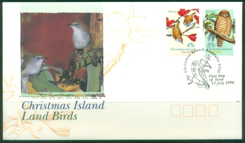 Christmas-Is-1996-Land-Birds-FDC