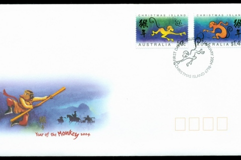 Christmas-Is-2004-Year-of-the-Monkey-FDC-Lot20295