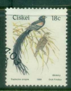 Ciskei-1981-90-Birds-18c-Euplectes-progne-FU