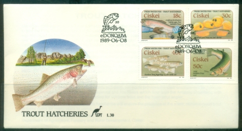 Ciskei-1989-Fish-Trout-Hatcheries-FDC