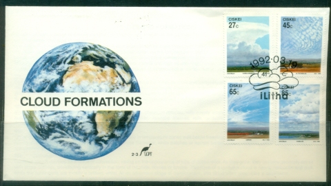 Ciskei-1992-Cloud-Formations-FDC