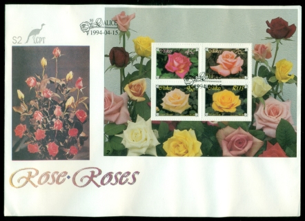 Ciskei-1994-Flowers-Roses-MS-FDC