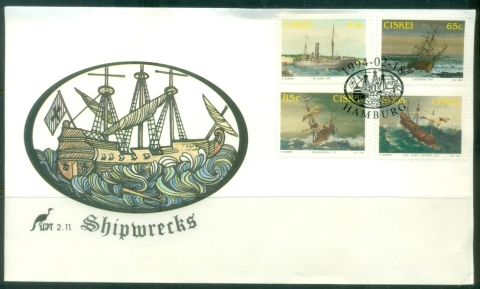 Ciskei-1994-Shipwrecks-FDC