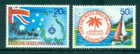 Cocos-Keeling-Is-1979-Postal-Service-Inauguration-MUH-lot72403