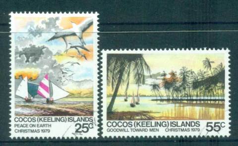 Cocos-Keeling-Is-1979-Xmas-CTO-lot56829