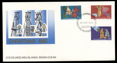 Cocos-Keeling-Is-1982-Xmas-FDC