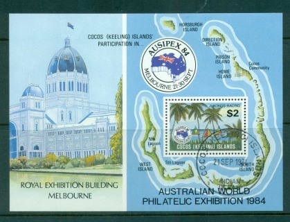 Cocos-Keeling-Is-1984-AUSIPEX-MS-CTO-lot56880