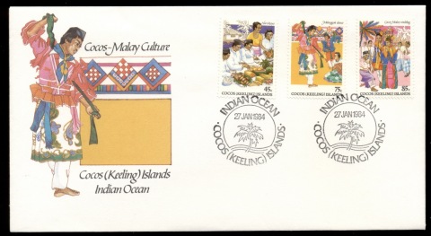 Cocos-Keeling-Is-1984-Malay-Culture-FDC