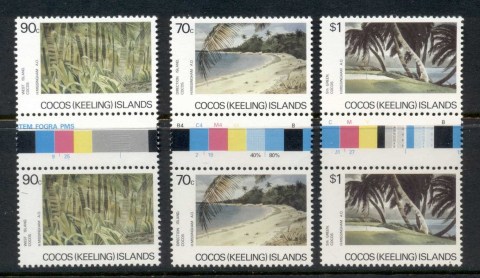 Cocos-Keeling-Is-1987-Island-Views-Gutter-pr-MUH