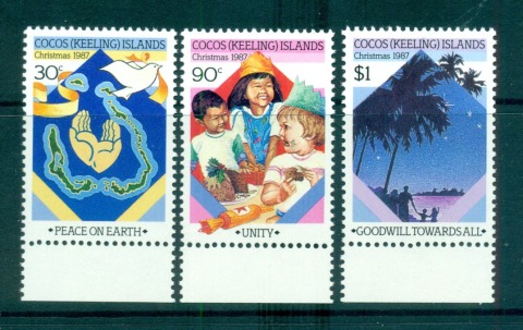 Cocos-Keeling-Is-1987-Xmas-MUH-lot56896