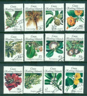 Cocos-Keeling-Is-1988-89-Flowering-Plants-CTO-lot56862