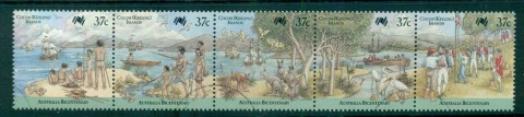 Cocos-Keeling-Is-1988-Australian-Bicentennial-Str-5-CTO-lot56858