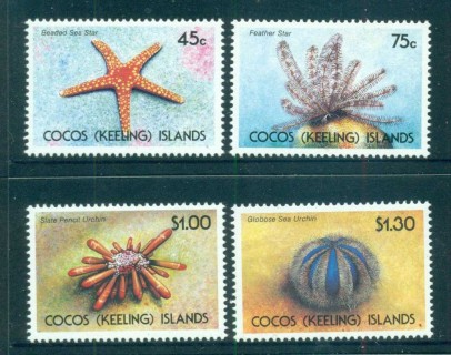 Cocos-Keeling-Is-1991-Sea-Stars-MUH-lot72441